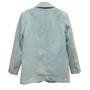 Abercrombie & Fitch Boyfriend Oversized Blazer‎ Women XS Light Blue Relaxed Fit thumbnail 5