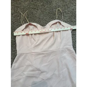 Revolve Superdown Pollie Mini Dress Light Pink XL thumbnail 5