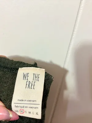 Free People We The Free Catalina Thermal Top Olive Green Long Sleeve XS thumbnail 9