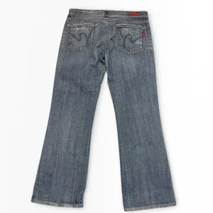 Citizens of Humanity Kelly 001 Low Rise Bootcut Jeans Blue Size‎ 29 USA Y2K Crop thumbnail 2