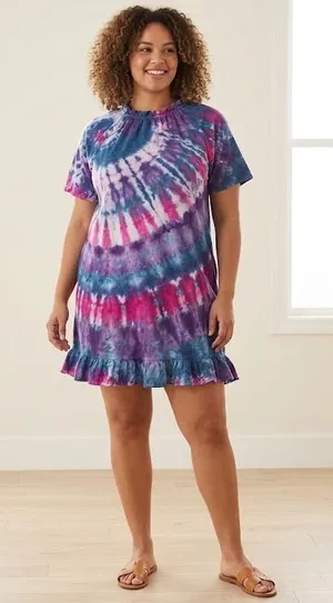 Hill House Size XL‎ Short sleeve dress/tunic tie dye thumbnail 1