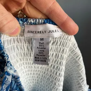 Sincerely Jules Blue Dress Floral Cottage Prairie Bridal Shower Baby Shower M thumbnail 6