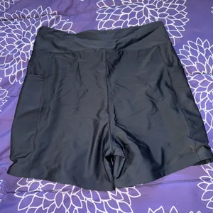 Black Biker Shorts NEW Size M thumbnail 3