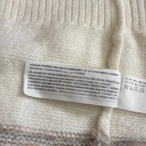 ABERCROMBIE & FITCH Fair Isle Hooded Long Cardigan Sweater Cream Fairisle XS thumbnail 12