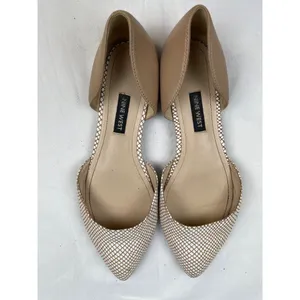 Nine West Women's Starship Leather Tan Point Toe Flats/Shoes Size 7.5 SKU 4044 thumbnail 7