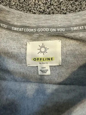 Aerie cropped crew neck sweater thumbnail 2