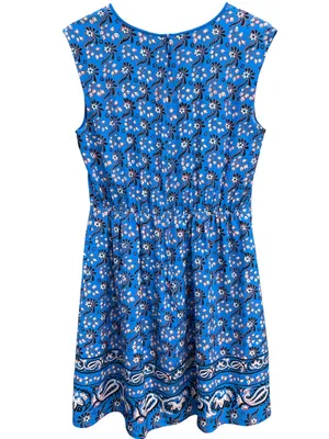 EUC J. Crew Silk Sleeveless Scarf Print Dress Size 6 thumbnail 8