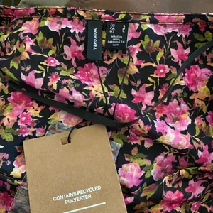 Vero Moda Elly Floral Mini Dress Long Sleeve NWT Small Pink thumbnail 6