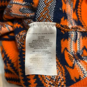 Denver Broncos NFL Aztec Print Orange Sweater Vest Medium Football Fall Preppy thumbnail 7