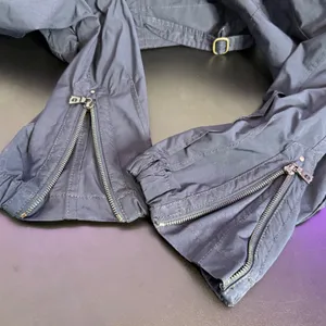 Gorpcore Tactical Cargo Pants Womens 6 Navy Blue Zipper Cuff Hiking Utility thumbnail 2