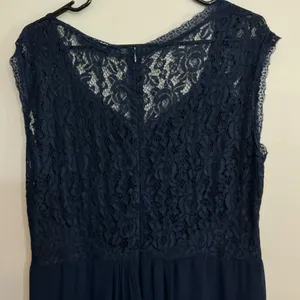 Miusol Women's Navy Blue Lace Cap Sleeve Maxi Evening Dress. 3XL thumbnail 6