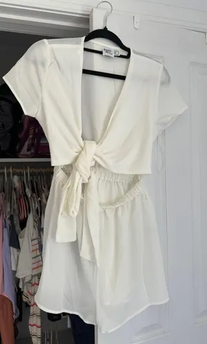 Princess Polly Ragnar Tie Front Romper thumbnail 2