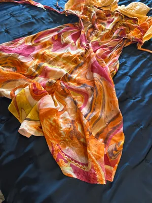 Orange Dress Size M thumbnail 6