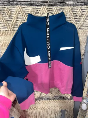 Nike Pink Running Half-Zip Pullover thumbnail 1