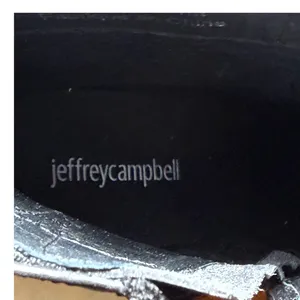 Jeffrey Campbell‎ Womens Black Leather Platform Square Toe Ankle Boots Size 9.5 thumbnail 2