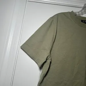 J.Crew Womens Olive Green Cotton Short Sleeve Boxy Crewneck T-Shirt S casual thumbnail 2