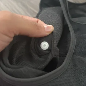 lululemon Black High-Neck Sport Bra Seamless Mesh Supportive Training Tank Top thumbnail 6