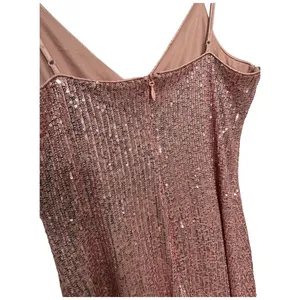Lulus Party in Style Sequin Sleeveless Mini Lined V Neck Dress Light Pink XL thumbnail 9