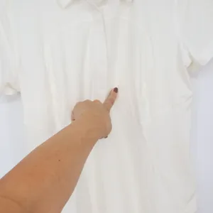 Lululemon Polo Shirt Womens M White Short Sleeve Athletic Golf Tennis Good thumbnail 2