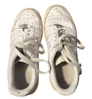 Nike Air Force 1‎ Low White White Leather Sneakers 315115-112 Mens 8 Womens 9.5 thumbnail 1