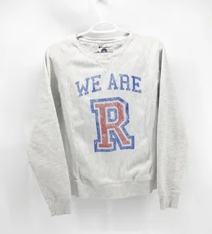 Champion reverse weave grey ”We Are R” sweatshirt retro casual size S thumbnail 1