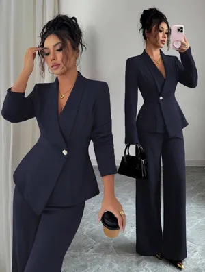 Navy blue suit set thumbnail 2