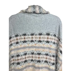 Free People Fair Weather Patterned Cardigan Neutral Combo Women’s Size Small‎ thumbnail 4