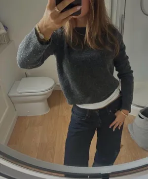 Able Heather Gray Knit Top thumbnail 1