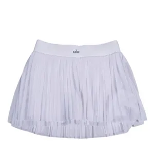 Alo Yoga Flirty Mesh Tennis Skort Size XXS White Pleated Pickleball Golf Sporty thumbnail 3