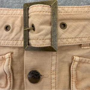 Free People Hang On Tight Belted Utility Mini Skirt in Sand Size 6 NWOT thumbnail 5