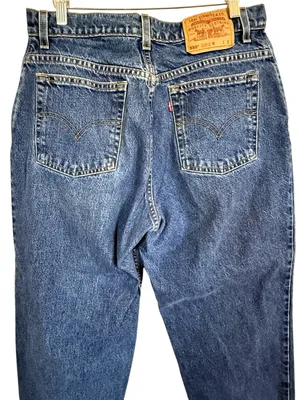 Levis Vintage 550 Jeans Women’s Size 14 Reg Relaxed Fit Tapered Leg 100% Cotton thumbnail 5