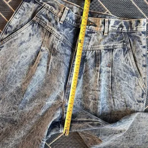 Vintage CHIC Acid Wash Pleated Jeans High Rise Tapered 80s Indie Streetwear USA thumbnail 8