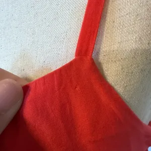 J. Crew Colorblock Tie Front‎ Maxi Dress Coral Pink Blue Spaghetti Strap Size 2 thumbnail 3