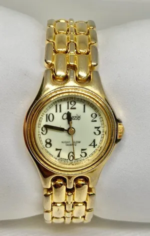 Vintage Collezio gold tone women watch glowing in the dark 25mm Quartz running thumbnail 1