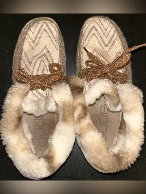 HEY DUDE Women's Size 10 Britt Boho Chevron Fur Lined Boots thumbnail 5