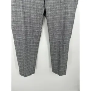 Banana Republic Gray Avery Glen Plaid Tie Waist Tailored Ankle Pant‎ Womens 8 thumbnail 4