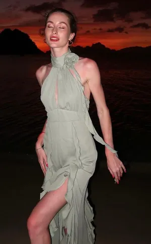 Zara dress maxi bohemian ruffled halter floral scarf wedding evening party thumbnail 8