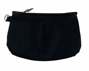 MZ Wallace Black Wristlet with Gold Logo Plate thumbnail 1