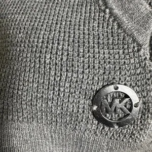 H58. Grey waffle knit Michael Kors hoodie. Size xl thumbnail 3