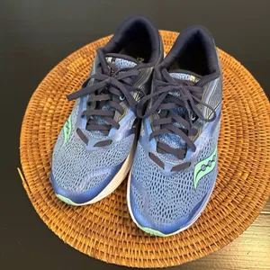 Saucony everun kinvara 9 Blue and Green Athletic‎ Sneakers thumbnail 2