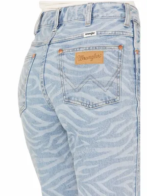 Wrangler Flare Leg Jeans Size 27x31 Wanderer High Rise Meow Laser Tiger Country thumbnail 15