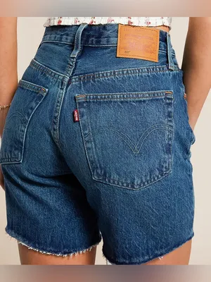 Levi’s 501 mid thigh jeans shorts NEW 25 thumbnail 3