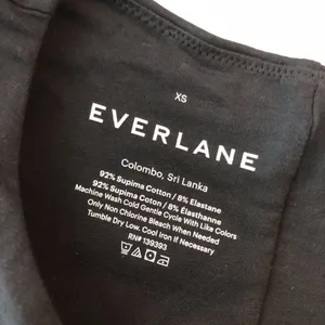 Everlane Womens The Short-Sleeve Crew Neck Bodysuit Thong Black XS thumbnail 6