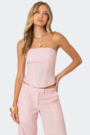 Edikted Arya Linen Look Corset thumbnail 1