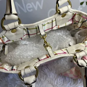 y2k COACH 2008 11791 Heritage Striped Tote Handbag thumbnail 7