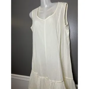Source Unknown White Tiered Flowy Maxi Dress Womens 36 Sleeveless V Neck Boho Summer Casual thumbnail 6