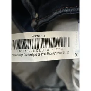 Quince Women's Blue High Rise Capri Baggy Straight Wide Leg Denim Jeans Pants 31 thumbnail 7