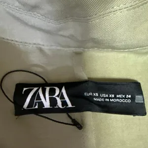 Zara Women's Green Notch Lapel Collar Pockets Open Front Blazer Coat Jacket XS thumbnail 4