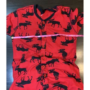 Little Blue House Moose Adult‎ Union Suit Christmas XL Cozy Loungewear Bum Flap thumbnail 5