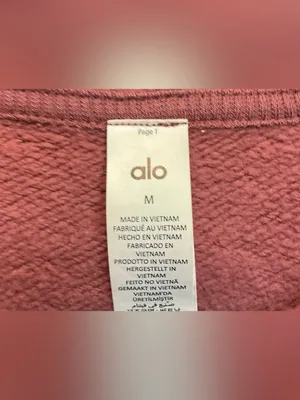 ALO Yoga Accolade Hoodie Burgundy Truffle Dusty Rose Pullover Sweatshirt M thumbnail 4